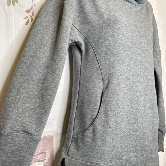 Puma Womens Heather Gray Cowl Neckline LS Stretch Sweatshirt Sweater Sz. Small S - Picture 11 of 14